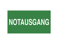 BIELLA Schild Notausgang