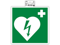 BIELLA Klebeschild Defibrillator