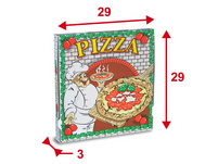 Boîtes à pizza 29x29x3cm, modèle Americano, qualité KBMKB