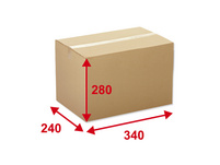 Boîtes en carton 34 x 24 x 28 cm