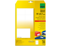 SIGEL Etiketten Universal, 97 x 67.7 mm, 25 Blatt