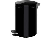 ZWINGO Tretabfallbehälter 3l schwarz, mit Fusspedal