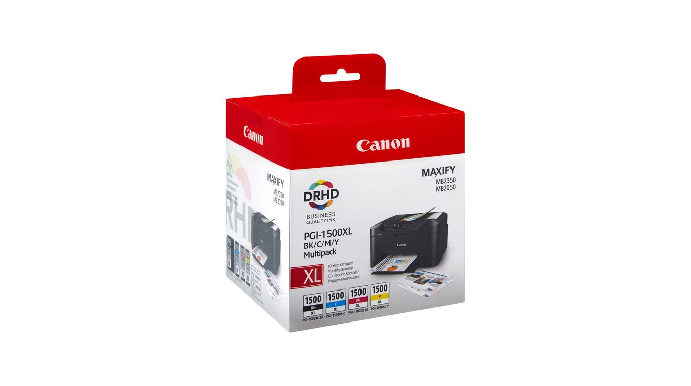 4 cartouches d'imprimante compatible avec Canon PGI-1500 XL Jeu