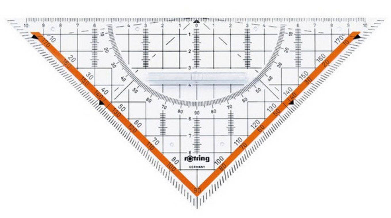 équerre géométrique de dessin rumold