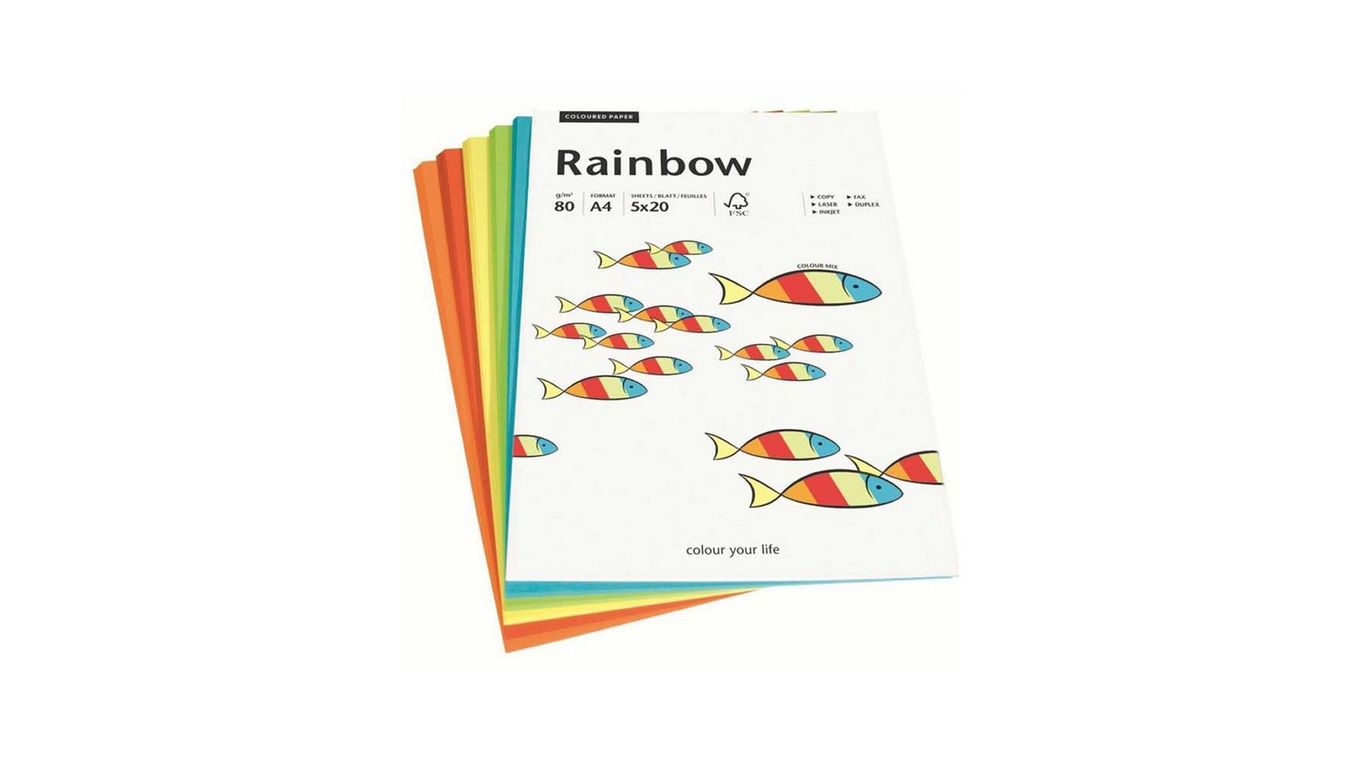 FocusShop Papier couleur A4 - 5 x 100 flls.