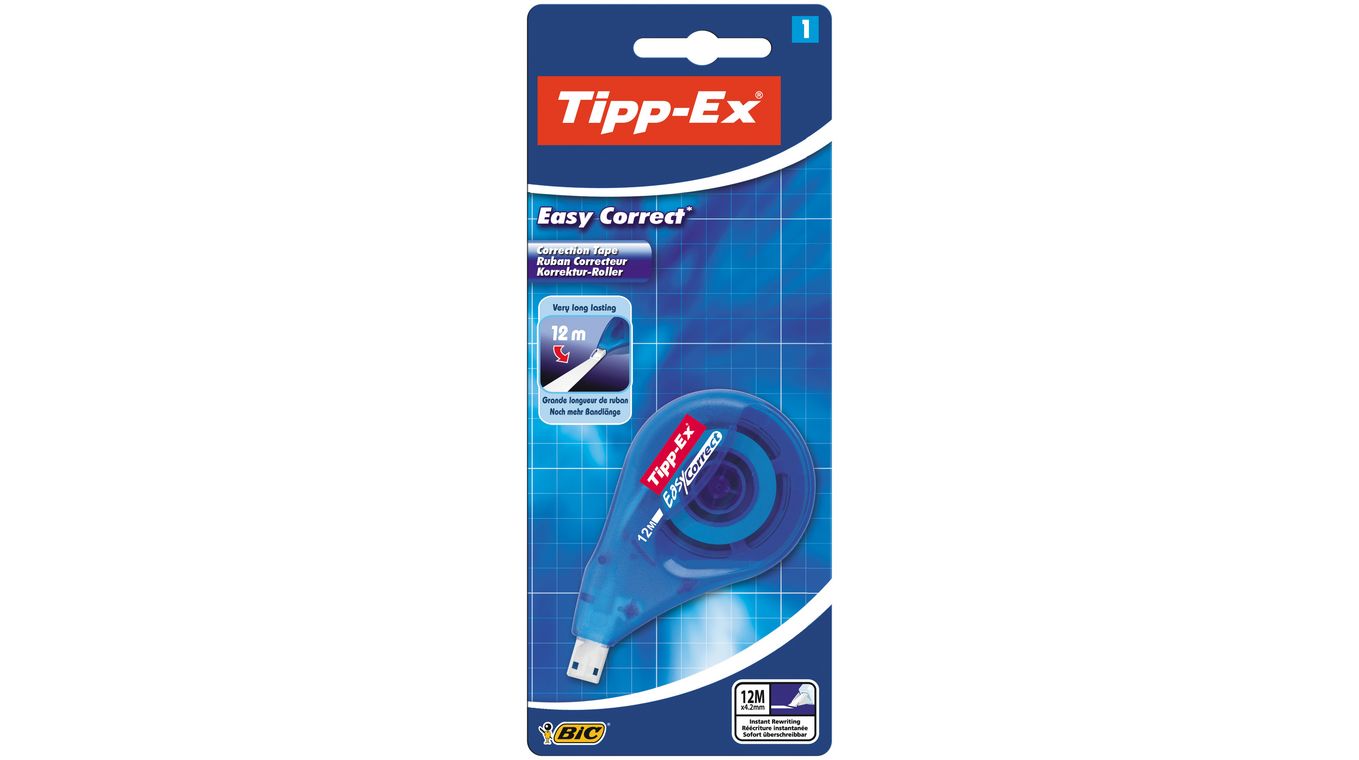 TIPP-EX Roller de correction EasyCorrect 12 m x 4.2 mm