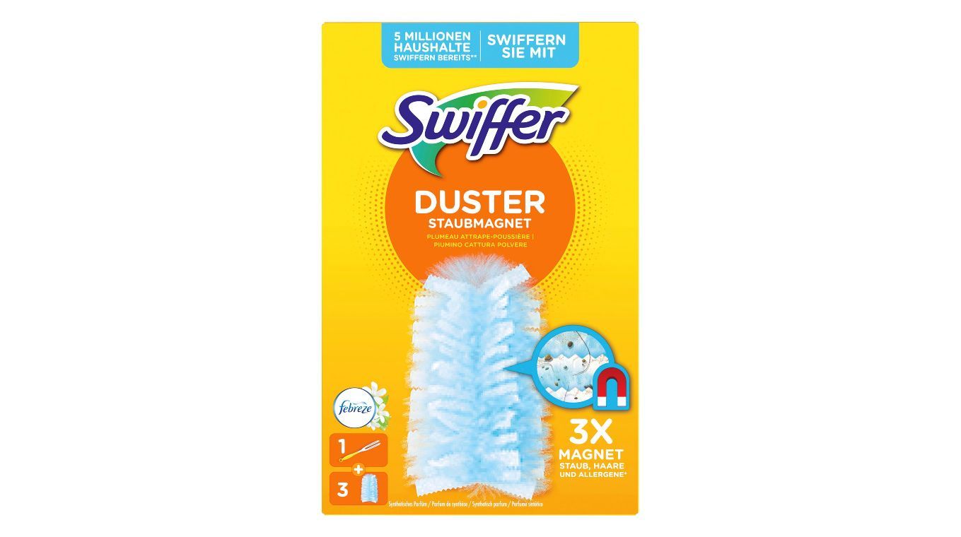 Attrape-poussière Swiffer Duster kit 4pcs + 1 manche